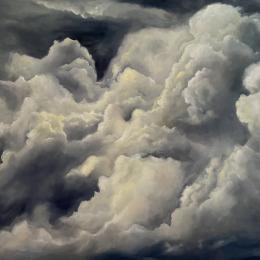 Into the Light. Öl auf Leinwand 120x150. 2026